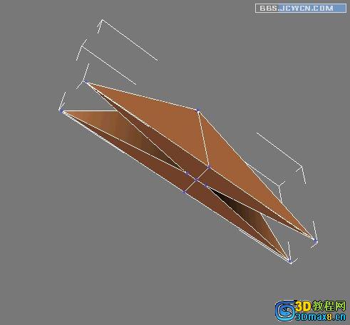 3Dmax制作千紙鶴多邊形建模教程