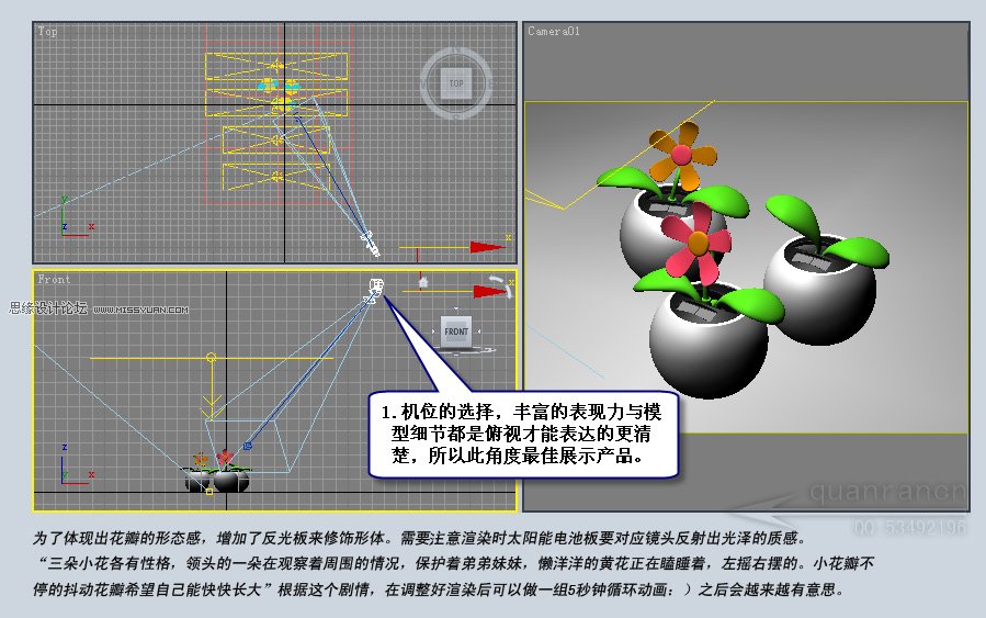 3D MAX實例教程：制作漂亮的盆景花朵,PS教程,思緣教程網
