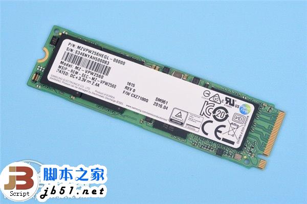 超3GB/S的讀取速度：三星SM961 256GB M.2 SSD全球首測