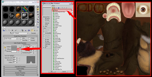 3DSMAX毛發插件Hairtrix制作動物毛發教程 武林網 3DSMAX材質教程