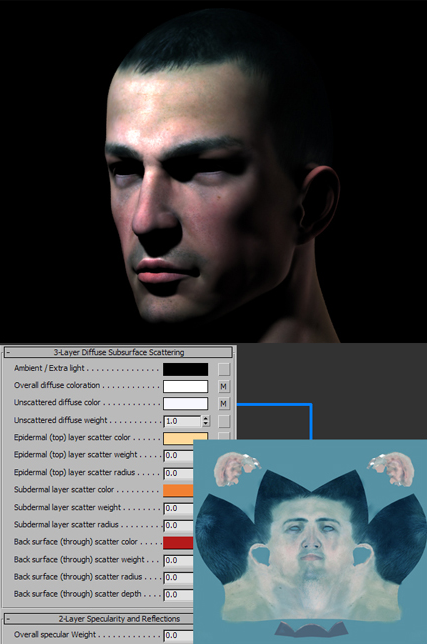 3DSMAX的mental ray皮膚3S材質詳解 武林網 3DSMAX材質教程