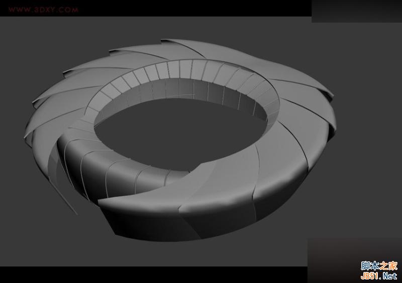 3DMAX詳解如何建造魚鱗狀建筑模型,PS教程,思緣教程網
