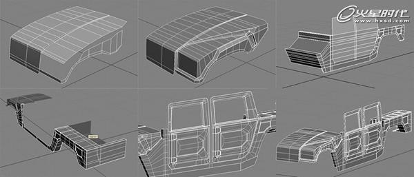 3DSMAX制作悍馬汽車模型 武林網 3DSMAX建模教程