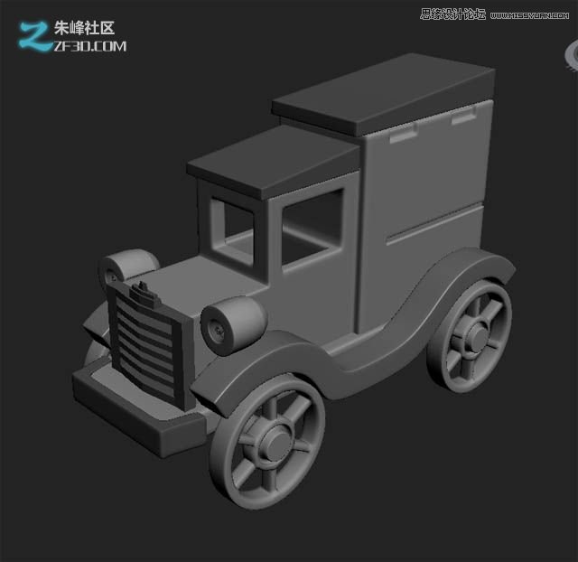 3Dmax制作木質紋理的立體玩具車教程,