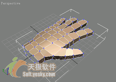 3Ds max多邊形建模實例：人手模型 武林網 3DSMAX入門教程
