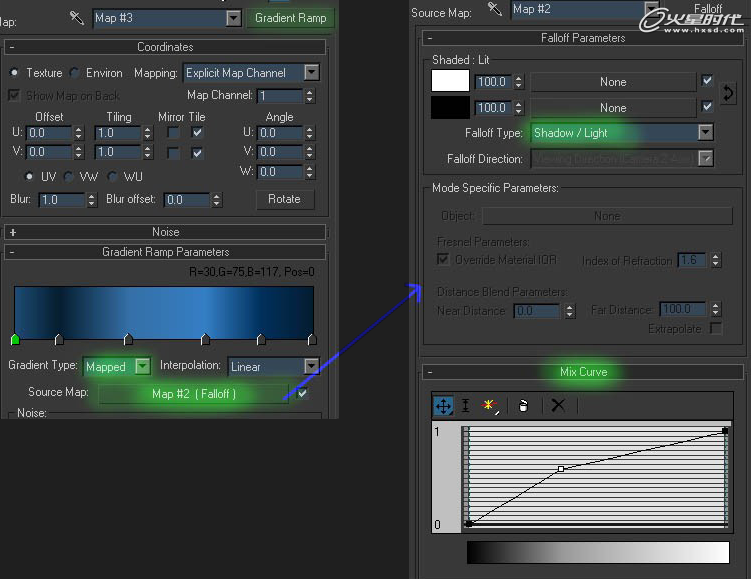 3DSMAX制作真實的雪材質 武林網 3DSMAX材質教程