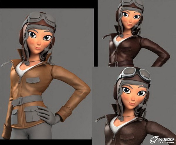 3DSMAX制作卡通女飛行員角色 武林網 3DSMAX角色教程