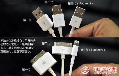 iPad mini數據線接口對比