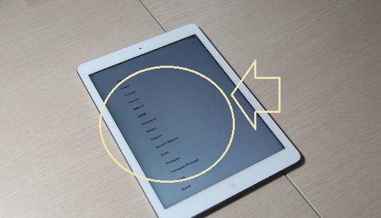 iPad Air激活語言設置