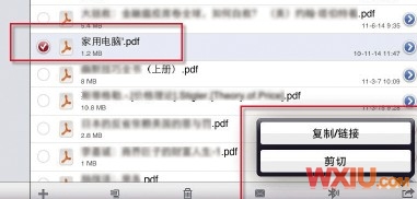 Ipad不能拷貝移動刪除文件
