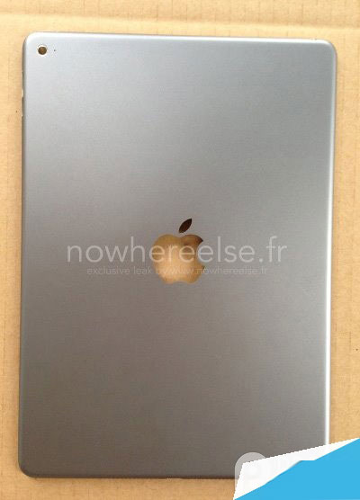 全尺寸iPad Air2后殼圖片曝光 揚聲器位置有變化