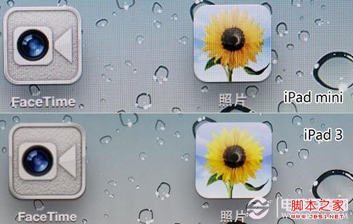 iPad mini與iPad3屏幕效果對比