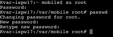 iPad更改root密碼