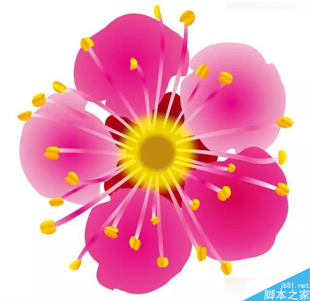 CorelDraw繪制逼真的中國風梅花圖教程,PS教程,思緣教程網