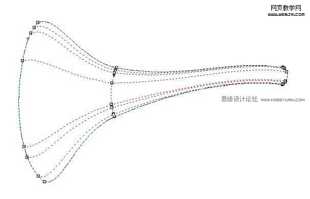 CorelDraw網格填充工具繪制卡通嗩吶_武林網