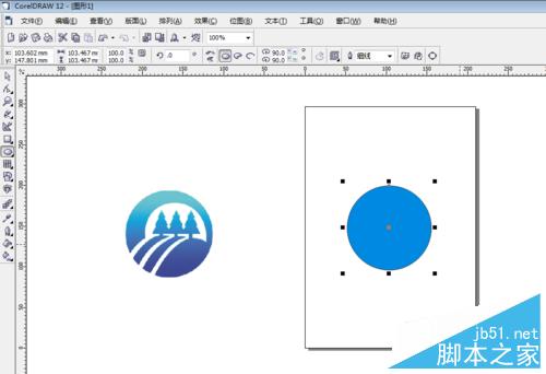 怎么用CorelDRAW曲線圖形標志