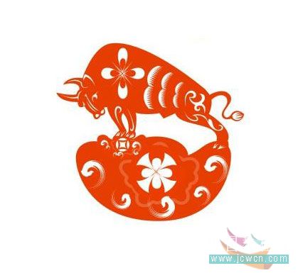 CDR制作牛年春節剪紙教程 武林網 CorelDraw實例教程
