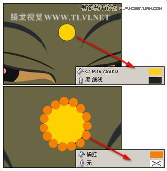 CorelDRAW繪制卡通風格的慈悲佛祖,破洛洛