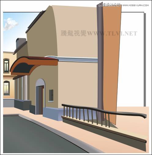 CorelDRAW繪制街道場景教程之歐洲小鎮,破洛洛
