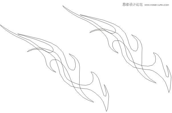 CorelDraw繪制時尚的蝴蝶花紋圖案教程,PS教程,思緣教程網