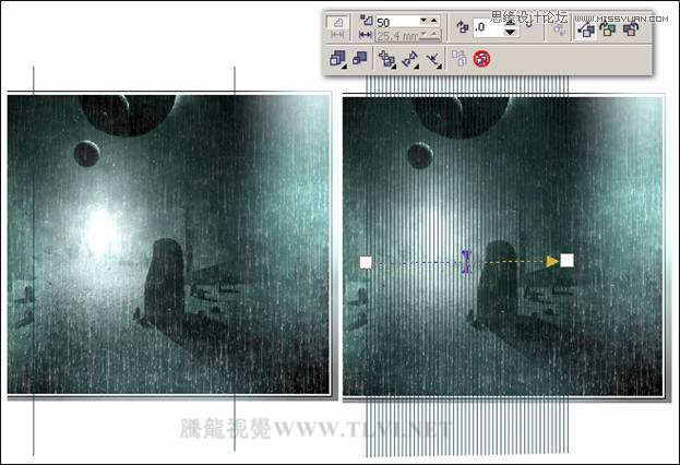 CorelDRAW繪制單色風格的恐怖場景教程,破洛洛