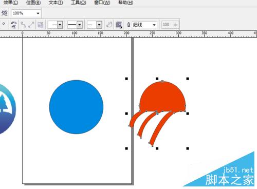 怎么用CorelDRAW曲線圖形標志