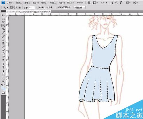 怎樣用CDR+PS畫服裝效果圖？
