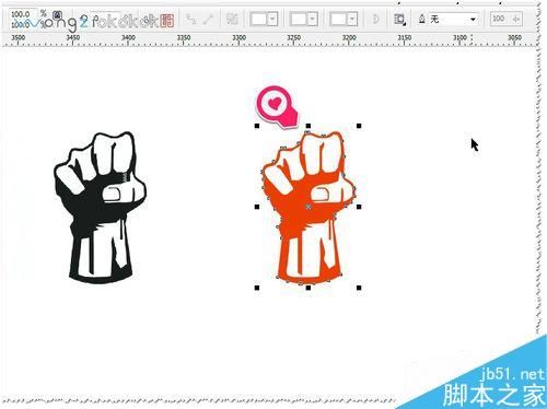 CDR如何快速描圖？