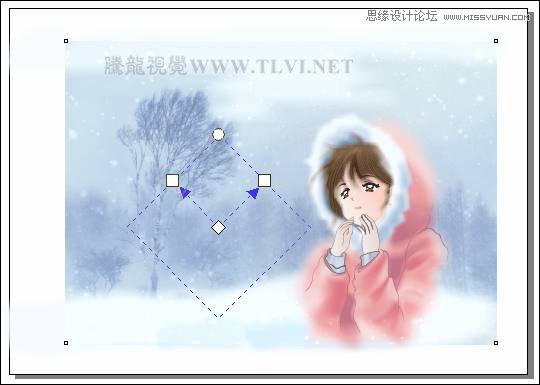 CorelDRAW繪制雪地中的唯美女孩教程,破洛洛