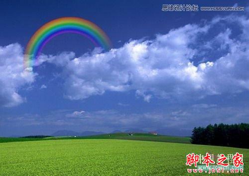 CorelDraw交互式調和工具制作卡通彩虹,武林網