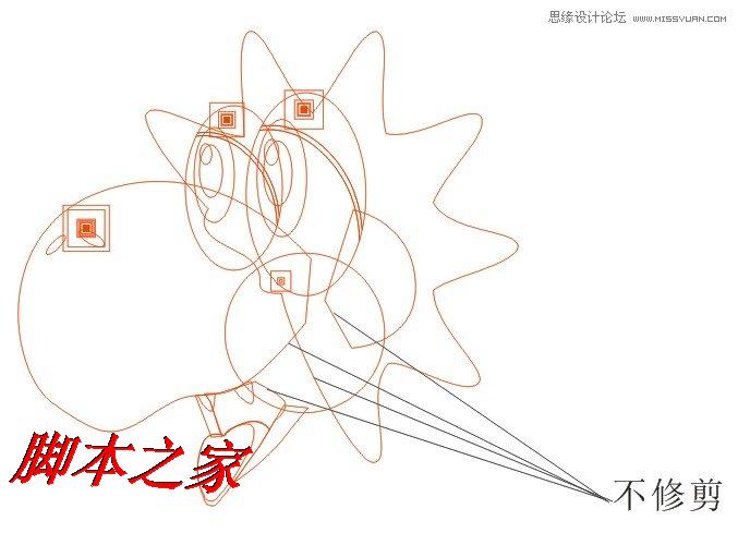 CorelDraw繪制綠色可愛的卡通龍,武林網