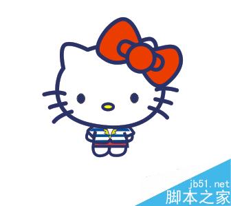 CorelDRAW中怎么畫KT貓