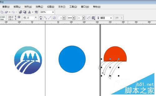 怎么用CorelDRAW曲線圖形標志