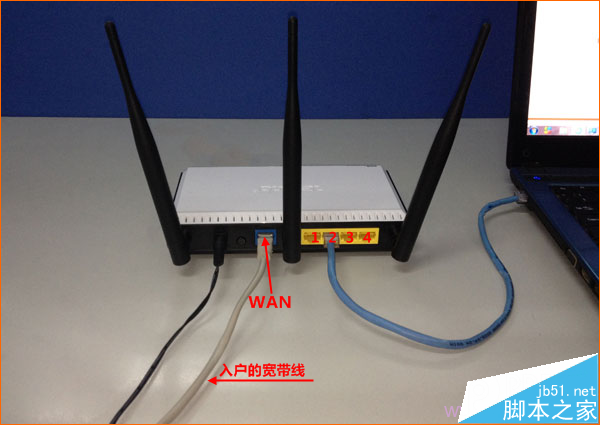 寬帶網線接入上網時，B-Link路由器正確連接方式