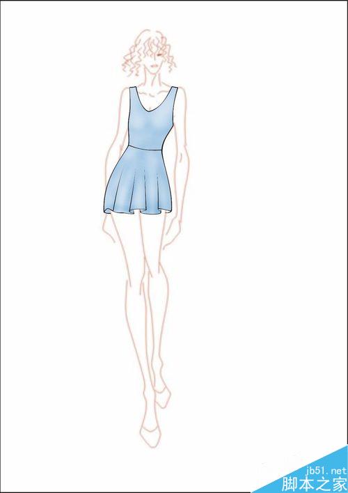 怎樣用CDR+PS畫服裝效果圖？