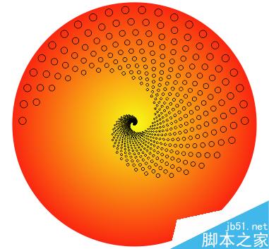 CorelDRAW X7案例分享：打造圓點螺旋效果