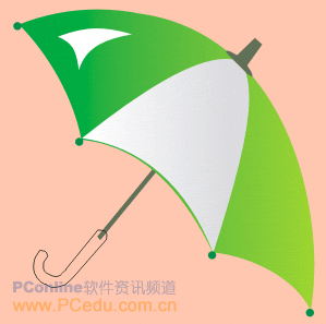 CDR繪制雨傘教程 武林網 CDR實例教程