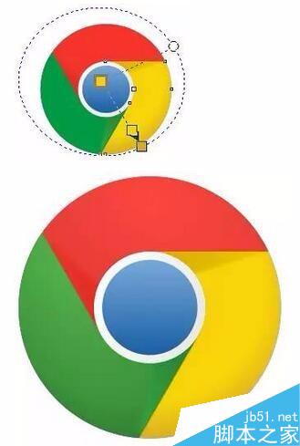 cdr教程：繪制谷歌瀏覽器Logo步驟
