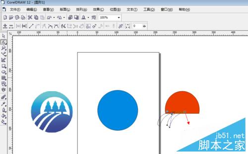 怎么用CorelDRAW曲線圖形標志