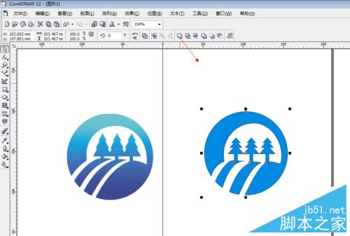 怎么用CorelDRAW曲線圖形標志