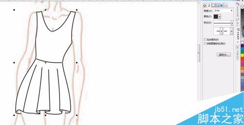 怎樣用CDR+PS畫服裝效果圖？