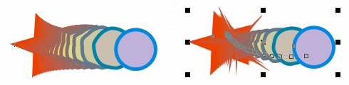 CorelDRAW Blend（調和）效果 武林網 CorelDraw入門教程