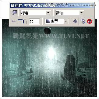 CorelDRAW繪制單色風格的恐怖場景教程,破洛洛