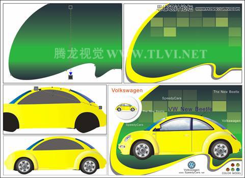 CorelDRAW繪制汽車宣傳海報教程,破洛洛
