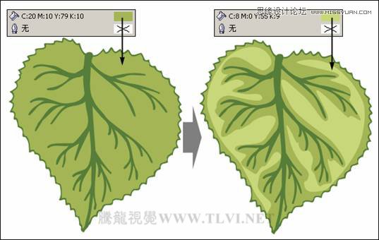 CorelDRAW繪制綠色的森林一角場景,破洛洛