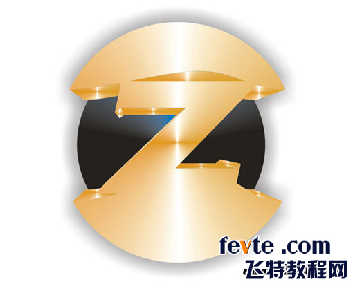 CDR繪制金屬質感標志 武林網 CDR實例教程