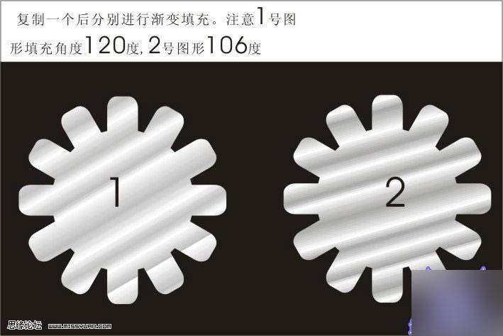 CDR打造質感立體齒輪 武林網 CorelDraw實例教程