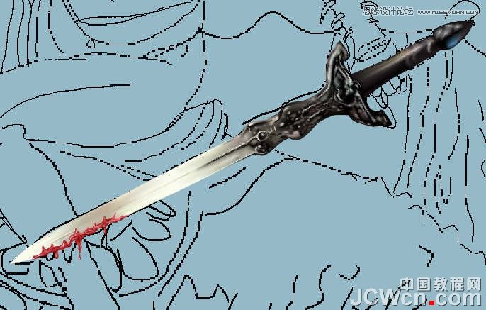 CorelDRAW巧用網格工具繪制惡魔谷插畫,