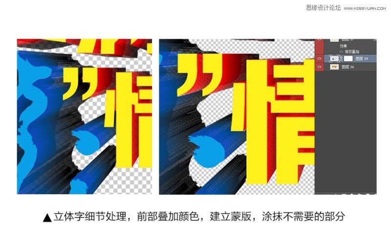 CorelDraw結合PS制作海報3D立體字教程,PS教程,思緣教程網
