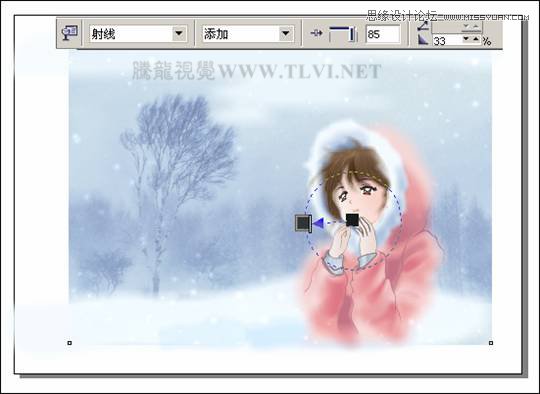 CorelDRAW繪制雪地中的唯美女孩教程,破洛洛